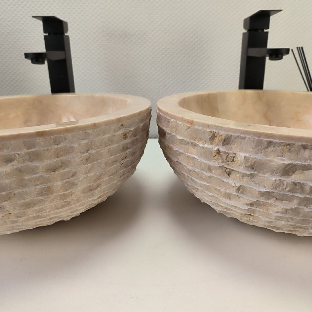 Раковина из мрамора ПАРА! Bowl Cream Marmo BM-62908 40*40*15 98