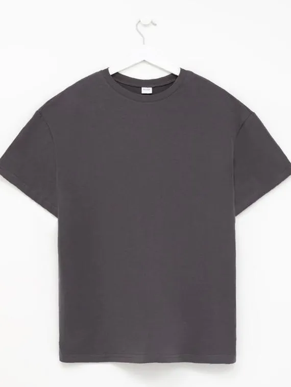 Футболка женская MINAKU: Оversize, цвет графитовый, р-р 44