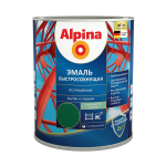 ГРУНТ-ЭМАЛЬ АЛКИД ALPINA ЭМАЛЬ ПО РЖАВЧИНЕ ШЕЛК-МАТ RAL 6005 750 МЛ/ 900ГР