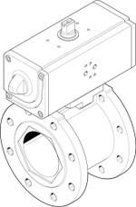VZBC-100-FF-16-22-F0710-V4V4T-PP240-R-90 Шаровой кран с приводом