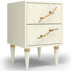 Тумба Арт Колор leaves Классик Голд Кремовый белый