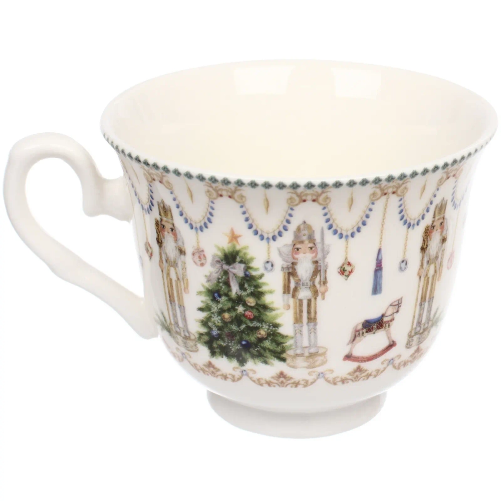 Чайная пара керамическая «Щелкунчик» (кружка 220мл+ блюдце) в подарочной коробке