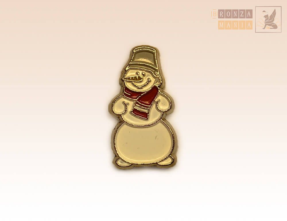 значок Снеговик