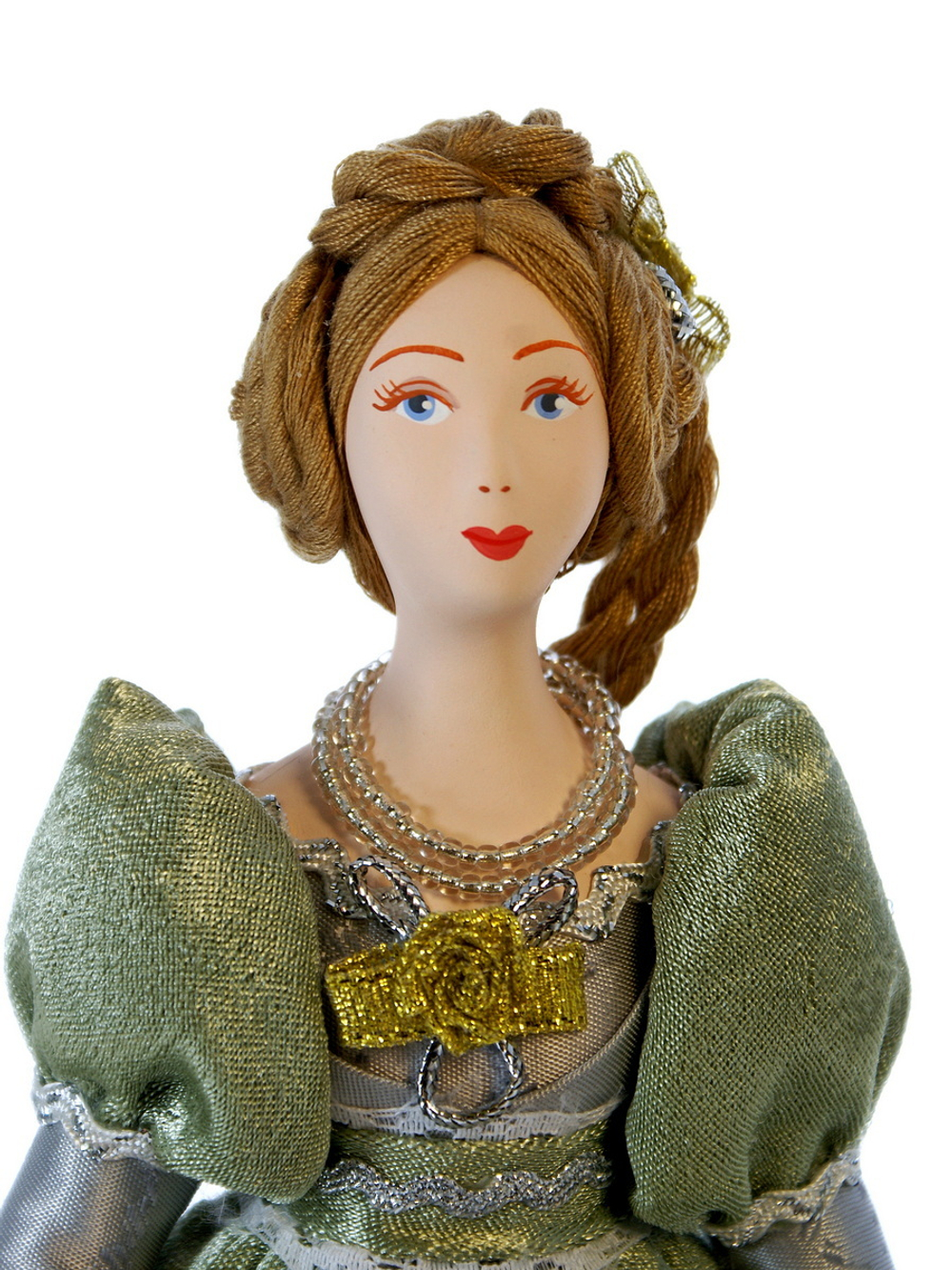 Кукла коллекционная Дама в бальном платье 19 века