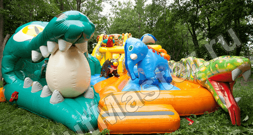 Коммерческий надувной батут "Нильский крокодил"