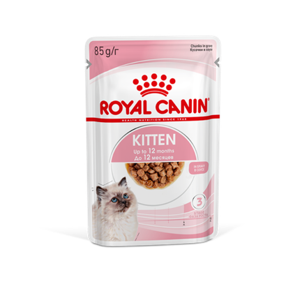 Royal Canin Kitten консервированный корм для котят в возрасте до 12 месяцев в соусе 85г