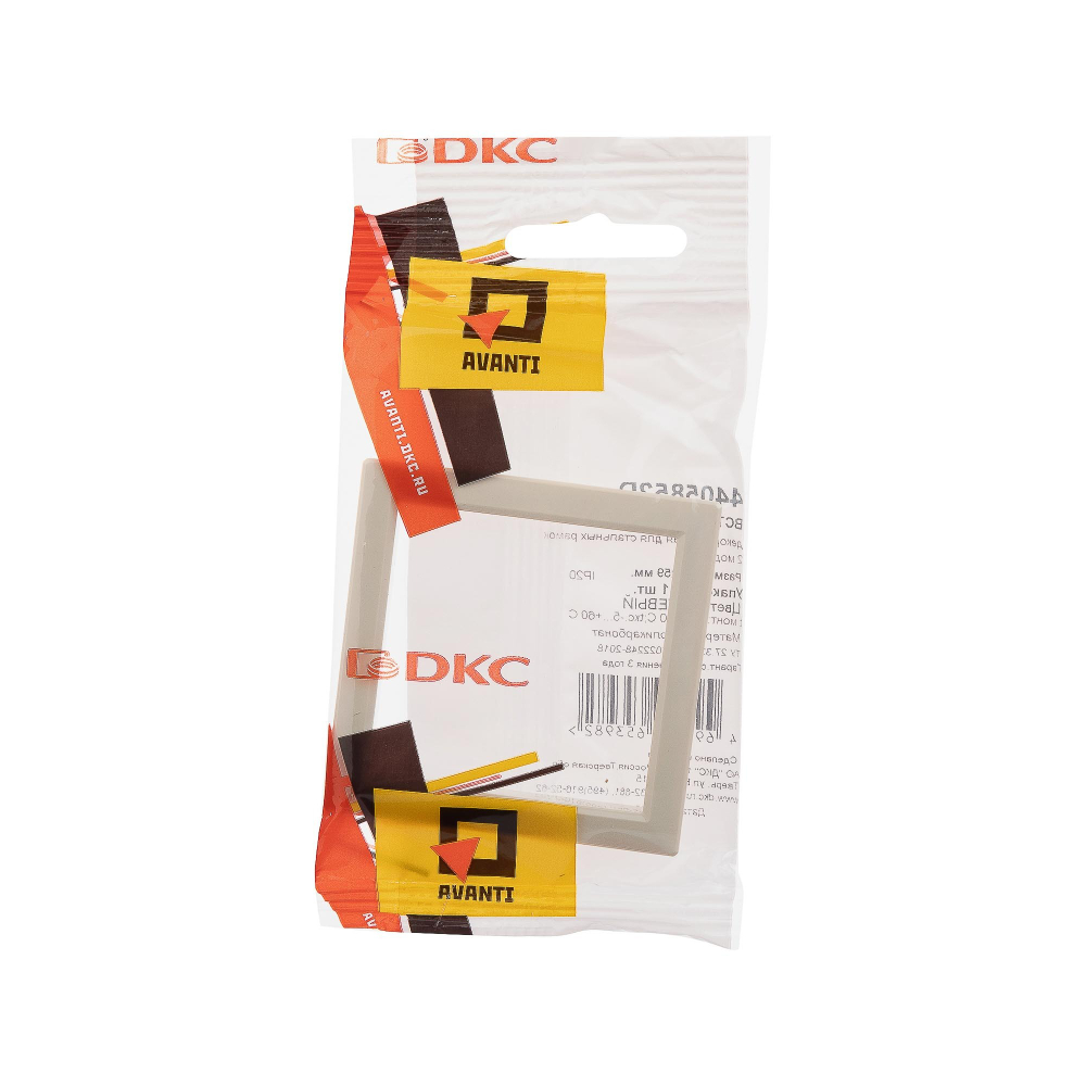 Декоративная вставка для металлических рамок "Avanti", бежевая, 1 пост (2 мод.)