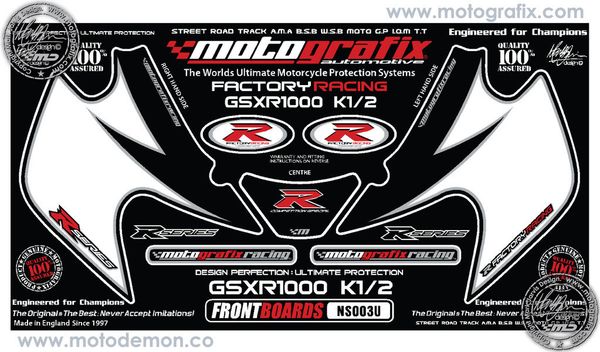 Наклейка Motografix NY002U для мотоциклов SUZUKI GSX-R 1000 &#39;01-02