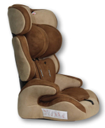 Автокресло детское GE-E велюр (коричнево-бежевое (brown+beige))