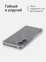 Чехол ROSCO для Samsung Galaxy S24 (арт.SS-S24-HARD-TPU-TRANSPARENT )