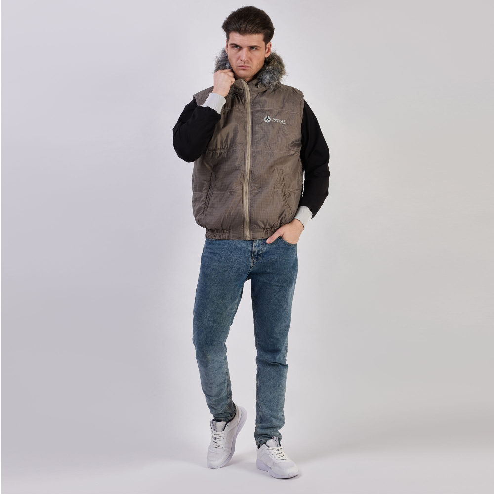 Жилет утеплённый Prival Валдай 56-58, тёмно-бежевый