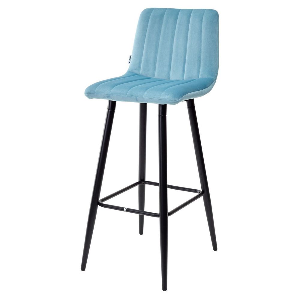 Барные стулья DERRY G108-57 пудровый бирюзовый / велюр, 2 шт.