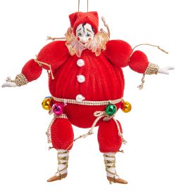 РусКукла RK-474 Кукла подвесная «Клоун шар»