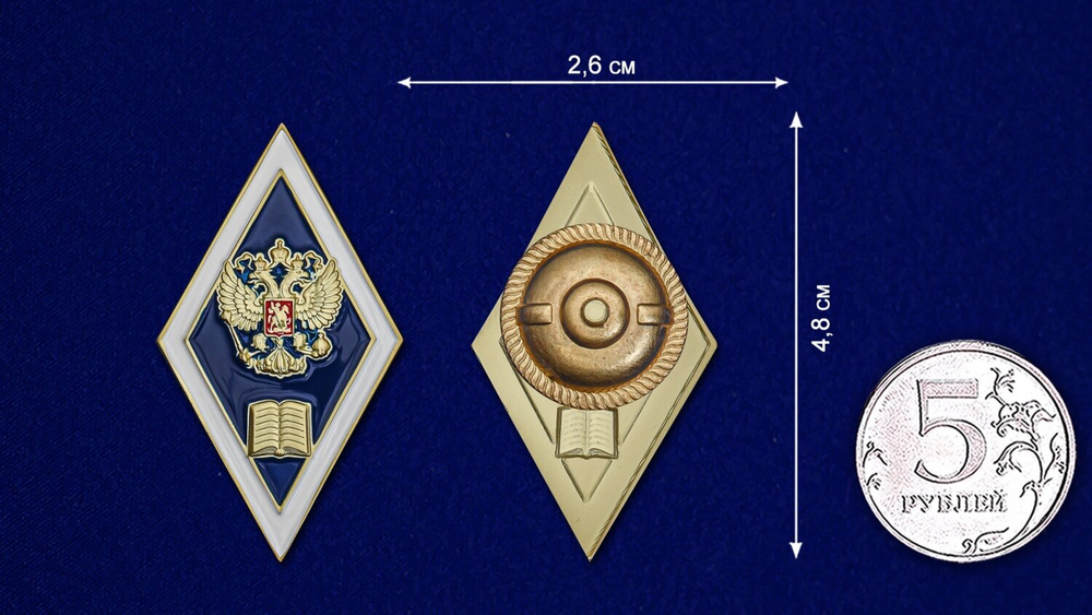 Знак Об окончании гуманитарного ВУЗа РФ