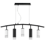 LR7353638721 Люстра RULLO 5х50W GU10 ЧЕРНЫЙ/БЕЛЫЙ (571735+214436-3+214487-2+202431-5)