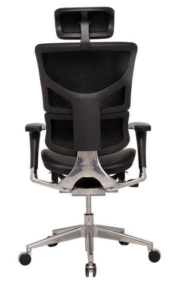 Кресло EXPERT 2 SAIL SAL-01 подголовник 5D, подлокотики 6D 360 (черная кожа/черн каркас)