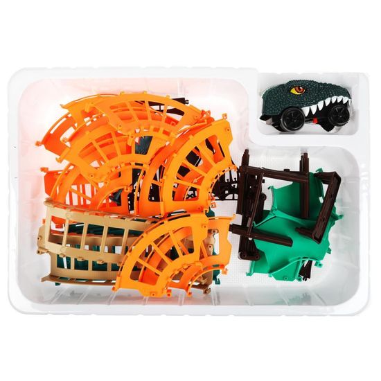 Автотрек динозавр, на бат., кор.45*30*10см ТЕХНОДРАЙВ