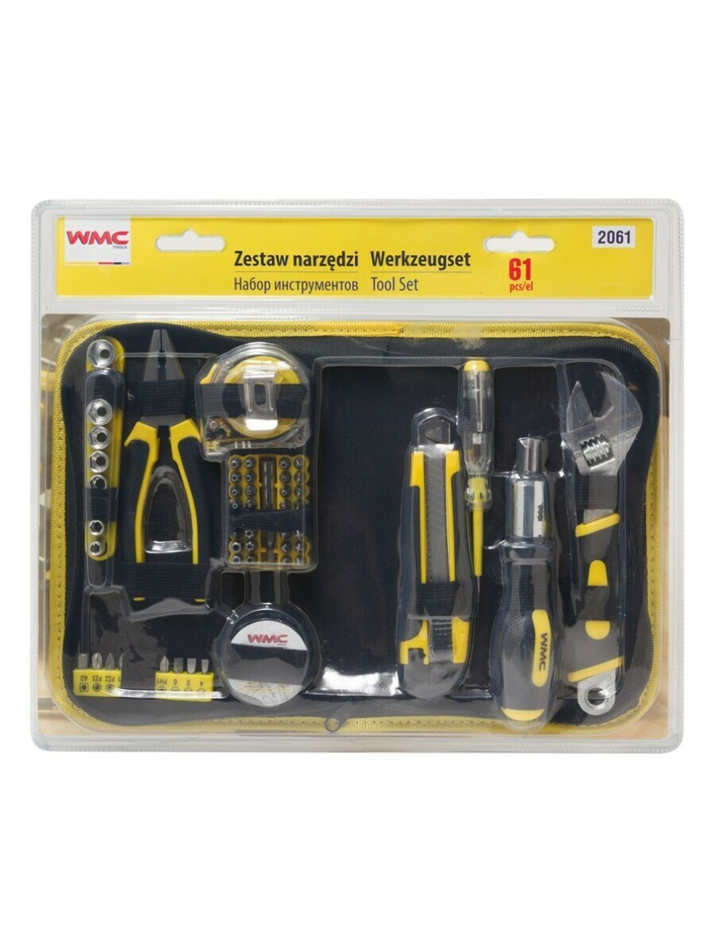 Набор инструментов 61пр, в сумке WMC TOOLS WMC-2061