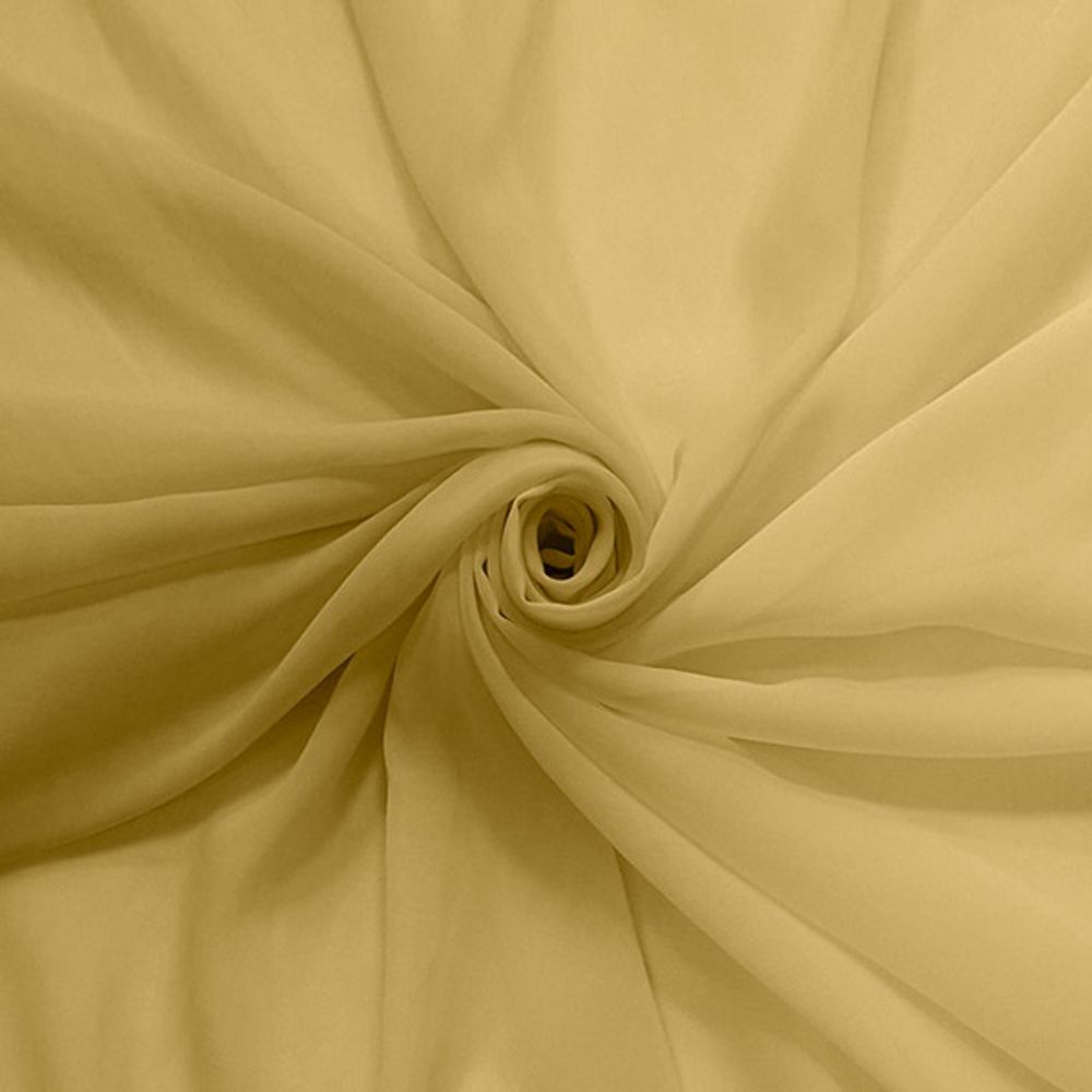 Ткань Шифон, 80 гр/м2, 150 см, банановый