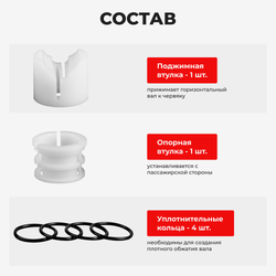 Ремкомплект рулевой рейки для ЭУР Toyota Vitz [Кузов: XP90] (2005-2010) (R-35)