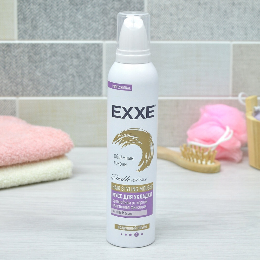 Мусс для укладки волос "Объёмные локоны" 250мл, EXXE