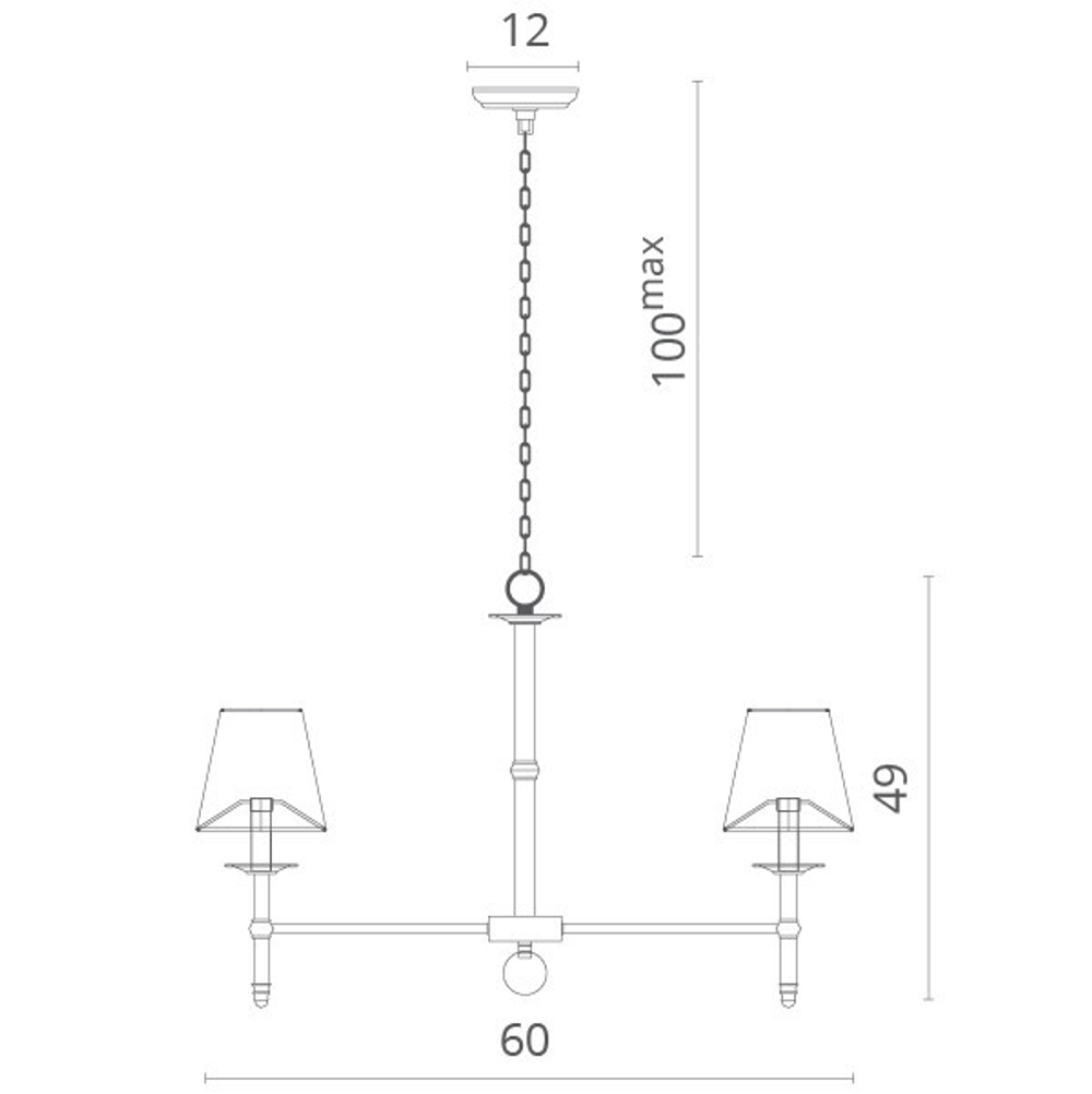 Подвесная люстра Divinare 1162/01 LM-5