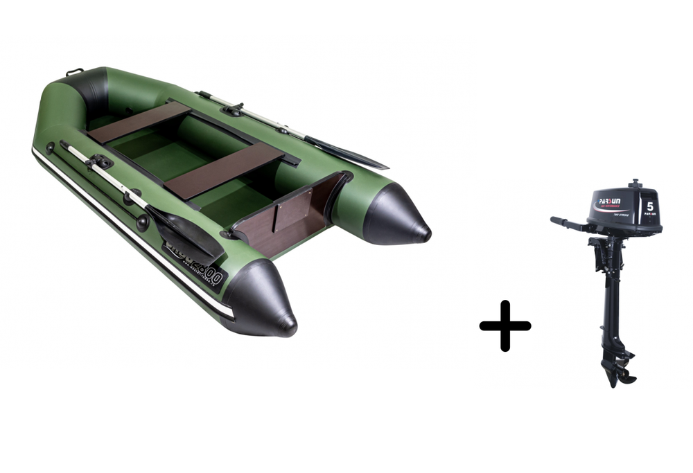 Аква 2800 + PARSUN T 5.0 BMS (комплект лодка + мотор)