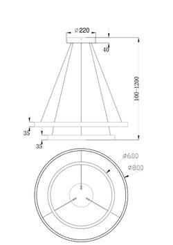 Подвесной светильник Maytoni Rim MOD058PL-L74BS4K