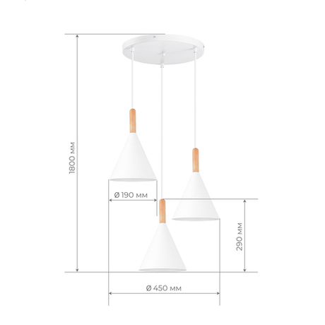 Светильник подвесной Evoluce Arket SLE1255-513-03