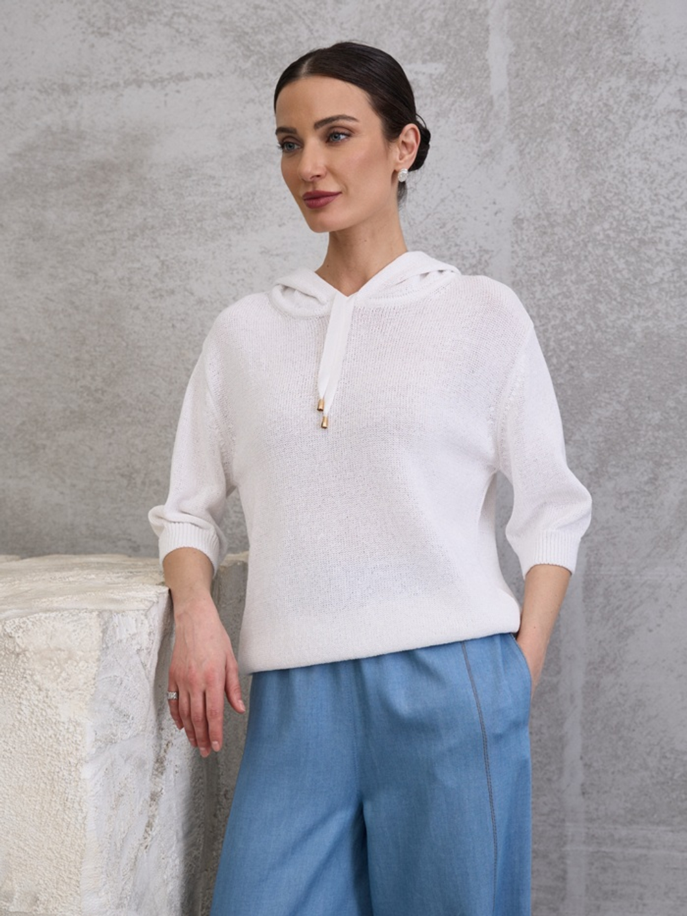 Джемпер с капюшоном 2694 TINONA