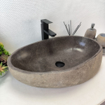 Раковина из речного камня RS-63545 (63*37*16) 0124