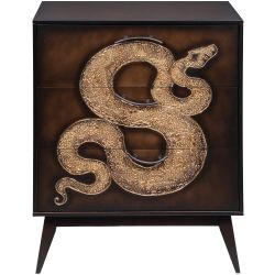 Комод Серпентис с 3 ящиками Каштан