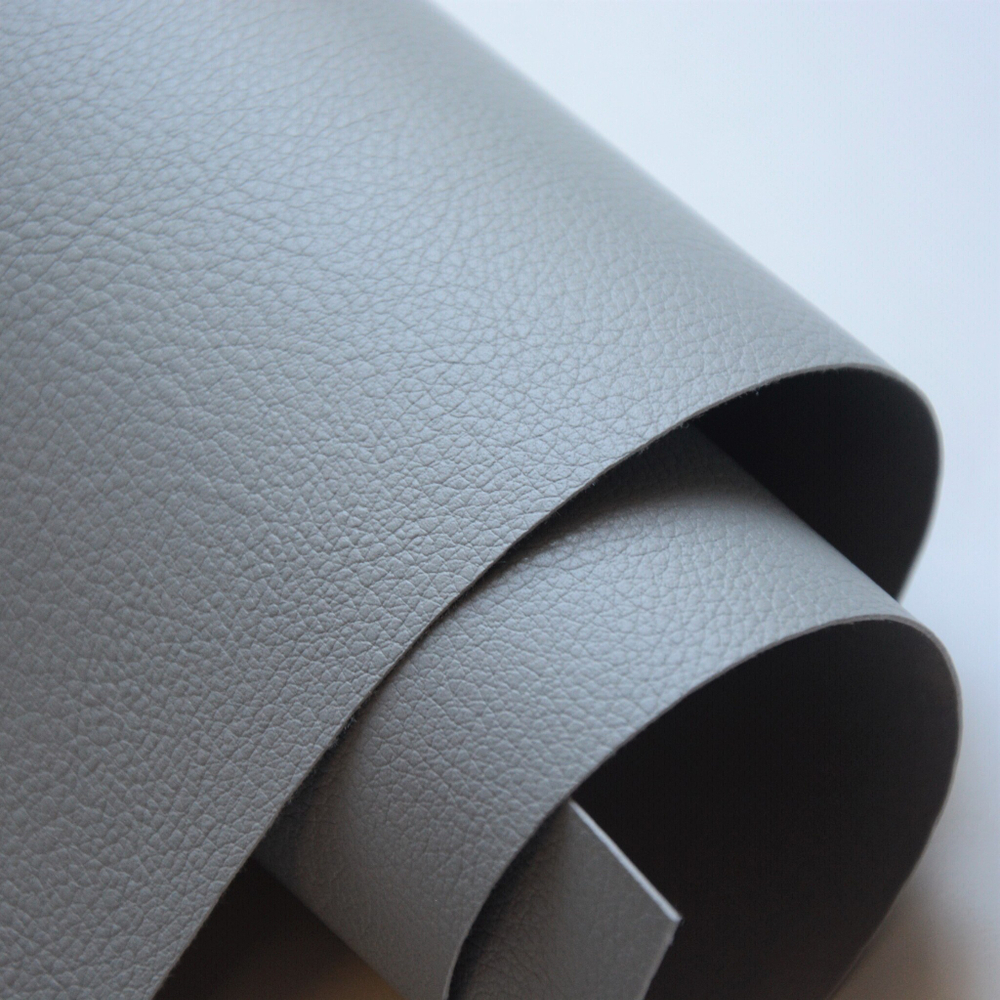 Кожзам переплетный с тиснением "Натуральная кожа", серый