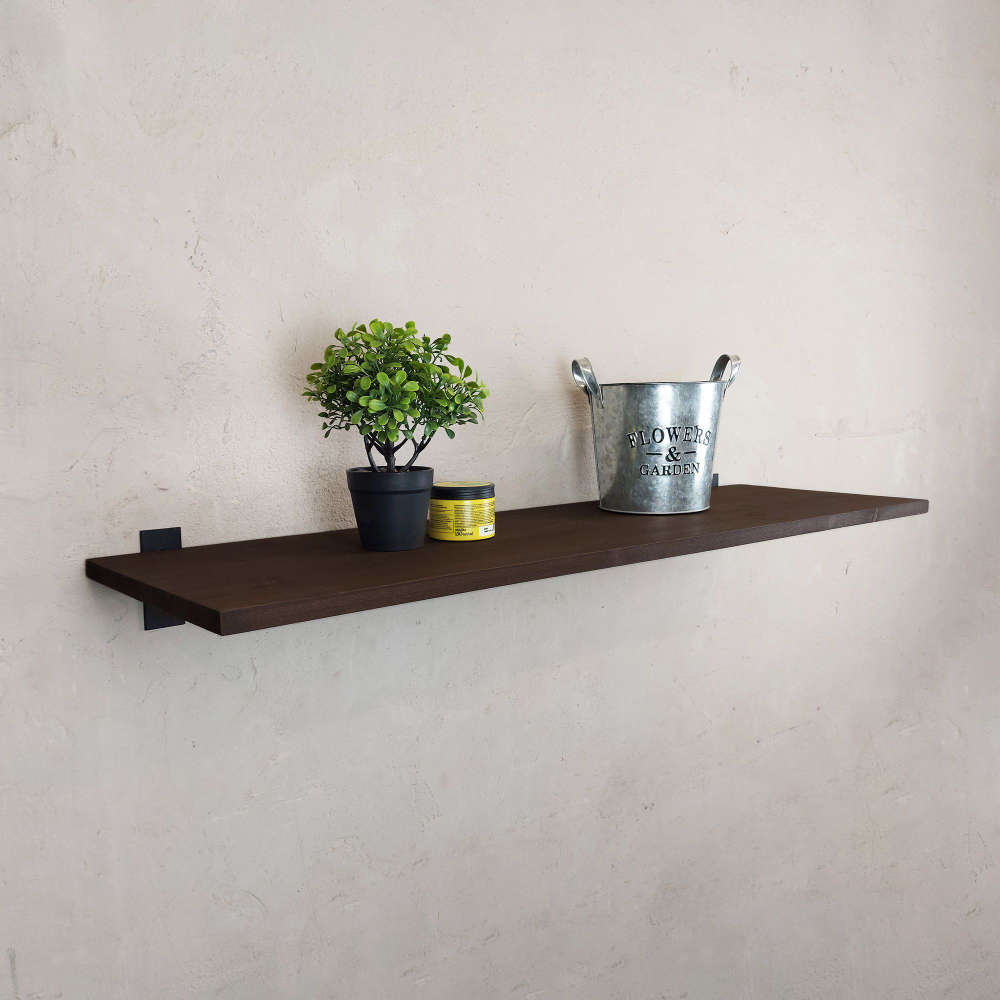 Настенные полки из натурального дерева в стиле Лофт