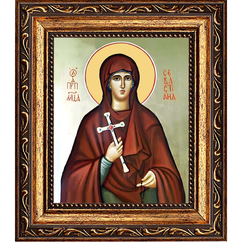Севастиана Агеева-Зуева преподобномученица. Икона на холсте.