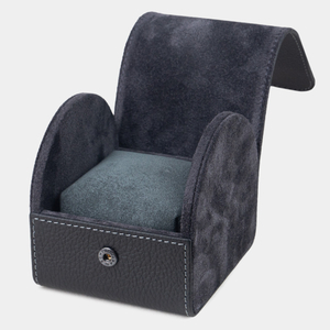 Коробка для часов из кожи теленка, черного цвета