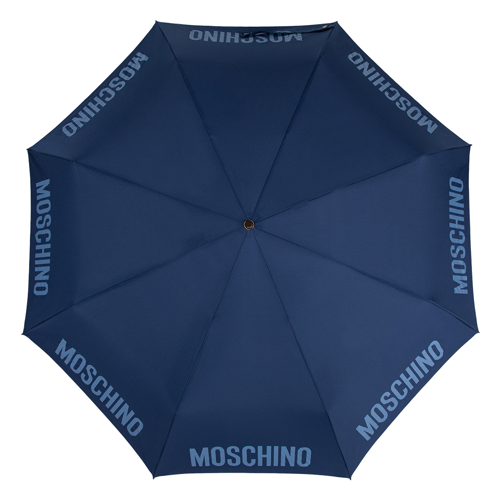 Зонт складной Moschino 8064-ToplessF Logo Blue Moschino