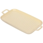 Блюдо керамическое «Акварель» 29*15*2,5см, бежевое