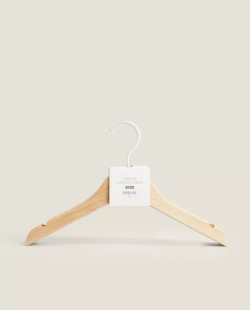 ZARA HOME ДЕТСКИЕ ВЕШАЛКИ ИЗ ДЕРЕВА (НАБОР ИЗ 4 ШТ.), СВЕТЛО-БЕЖЕВЫЙ