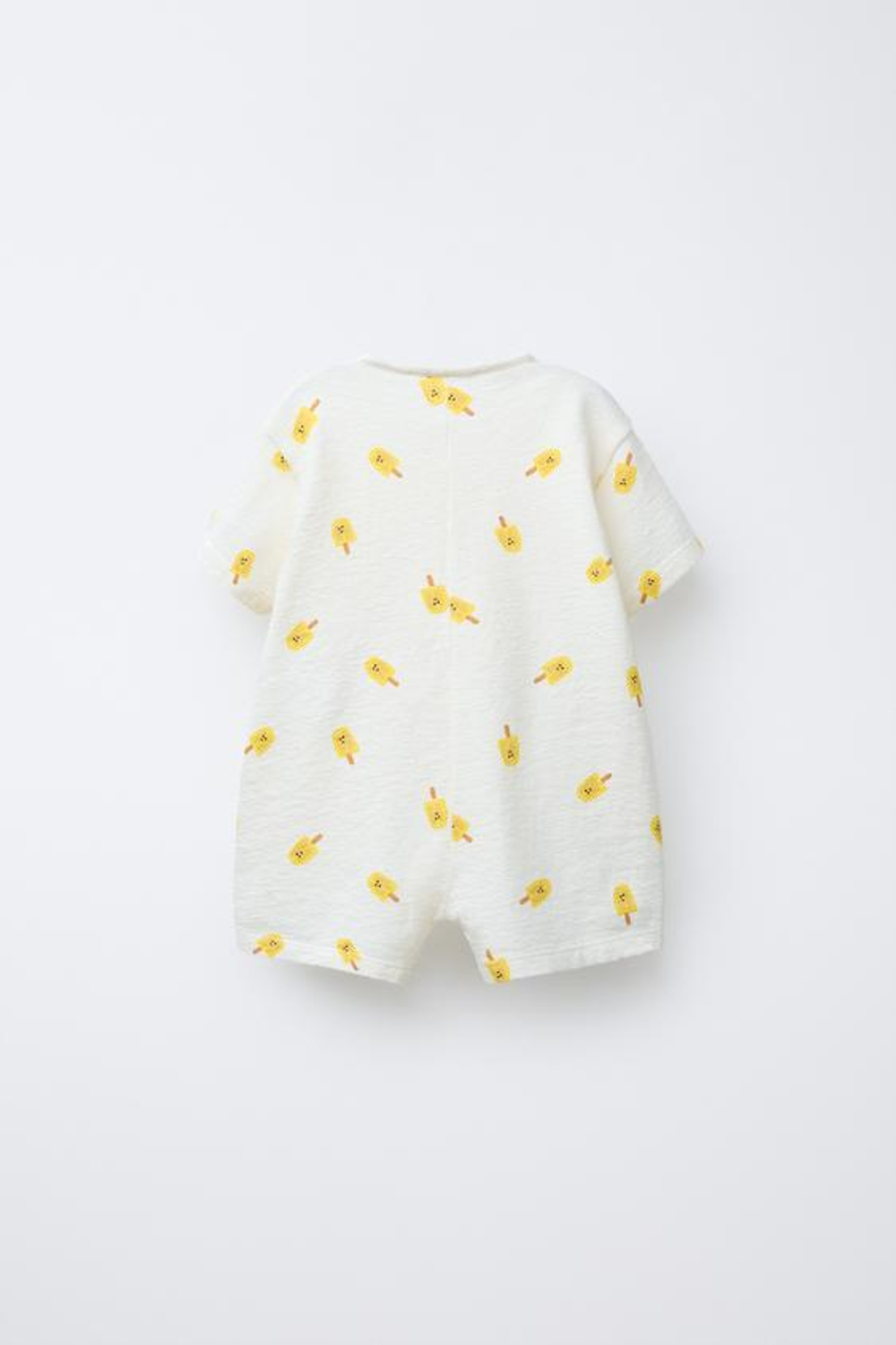 ZARA КОМБИНЕЗОН ПОЛО С ПРИНТОМ «МОРОЖЕНОЕ», СВЕТЛЫЙ ЭКРЮ