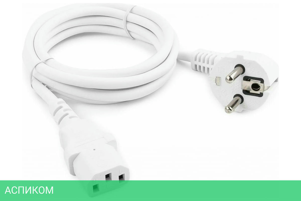Кабель питания Cablexpert PC-186W-VDE белый