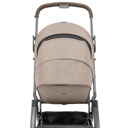 Детская прогулочная коляска Joolz Aer 2 с бампером и реверсивным блоком Sandy Taupe