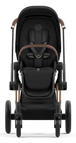 Коляска Cybex Priam IV Rosegold complete и автокресло Cloud G i-Size Ocean Blue Plus 3 в 1 Sepia Black