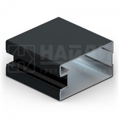 Вертикальный профиль П (5,40 м) Черный глянец