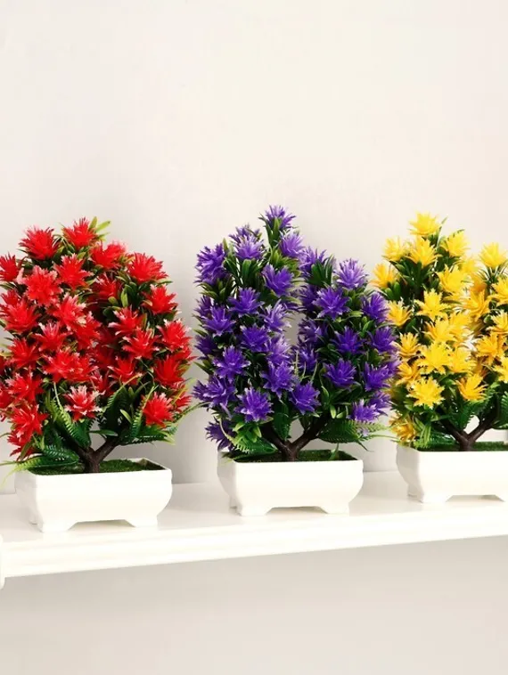 Бонсай "Деревце с цветочными ветвями" 10*5,20 см, микс