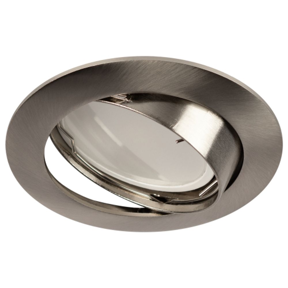 Встраиваемый светильник литой ЭРА KL1A SN/1 поворотный, MR16, 12V, 50W, сатин никель