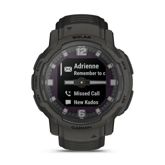 Умные часы Garmin INSTINCT CROSSOVER Solar графитовый