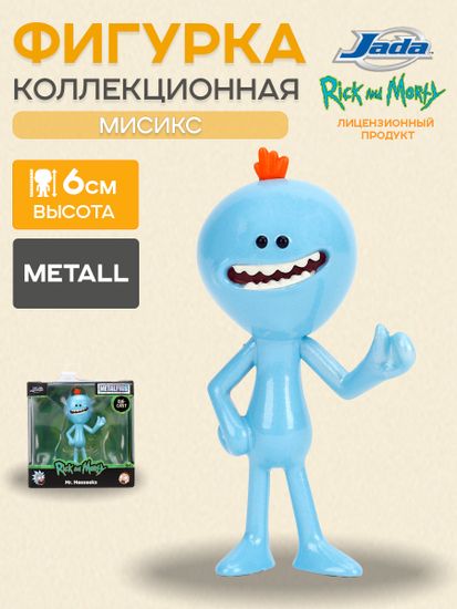 Фигурка Рик и Морти Rick & Morty Rick Mr. Meeseeks 6см 36131 / Фигурка по мотивам мультсериала "Рик и Морти", Мисикс