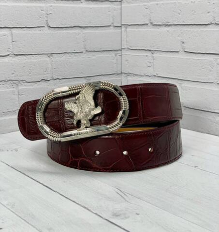 Ремень Stefano Ricci кожа крокодила
