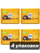 Шоколад тёмный Ritter Sport Яркий апельсин 100 г x 4 шт